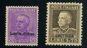 FILATELIA - COLONIE E POSSEDIMENTI - ERITREA ... 