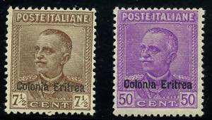FILATELIA - COLONIE E POSSEDIMENTI - ERITREA ... 