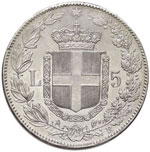 SAVOIA - Umberto I (1878-1900) - 5 Lire 1879 ... 