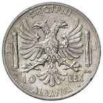 SAVOIA - Albania  - 10 e 5 Lek 1939 XVII ... 
