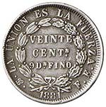 ESTERE - BOLIVIA - Repubblica (1825) - 20 ... 