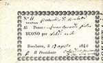 VARIE - Buoni  Buono per 20 soldi 1844