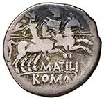 ROMANE REPUBBLICANE - ATILIA - M. Atilius ... 