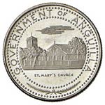 ESTERE - ANGUILLA  - Mezzo dollaro 1969 Kr. ... 