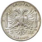SAVOIA - Albania  - 5 Lek 1939 XVII Pag. ... 