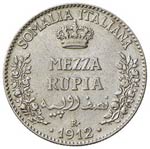 SAVOIA - Somalia  - Mezza Rupia 1912 Pag. ... 