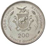 ESTERE - GUINEA - Repubblica  - 200 Franchi ... 