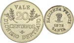 VARIE - Gettoni  20 e 5 centavos 1878     ... 