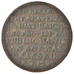 VARIE - Gettoni  Barers, 1/2 penny 1795