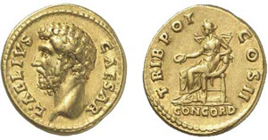 69-Aelius (136-138)
Aureus - Rome ... 