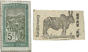 629-Madagascar
5 centimes / ... 