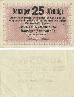 685-Pologne - Danzig 
25 danziger ... 