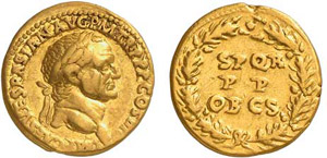 54-Vespasien (69-79) Aureus - Lyon ... 