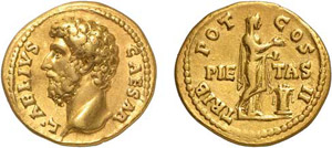 65-Aelius (136-138) Aureus - Rome ... 