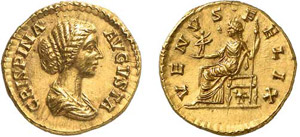 84-Crispine (177-183) Aureus - ... 