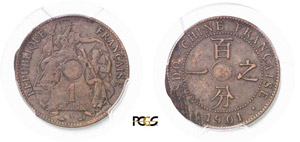 545-Indochine 1 cent.- 1901 A ... 