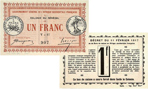 683-Sénégal 1 franc - Décret du ... 