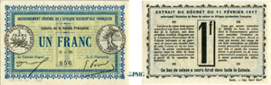 847-Guinée 1 franc - Décret du ... 