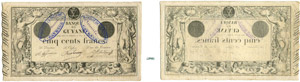 849-Guyane 500 francs - Type 1852 ... 