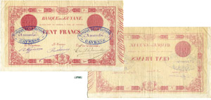 850-Guyane 100 francs - Type 1852 ... 