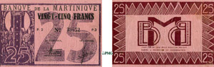 1068-Martinique 25 francs - Type ... 