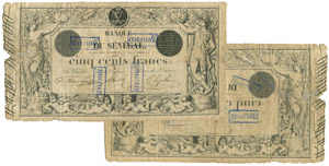 1235-Sénégal 500 francs - Type ... 