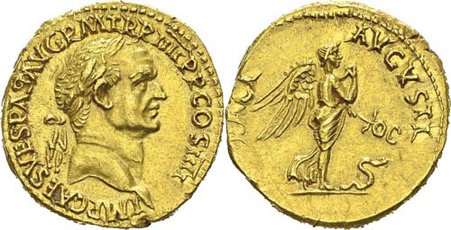 Vespasien (69-79) 
Aureus - Lyon ... 