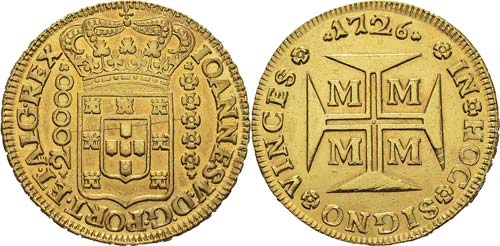  Brésil
Jean V (1706-1750)
20000 ... 