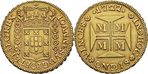 Brésil
Jean V (1706-1750)
20000 ... 