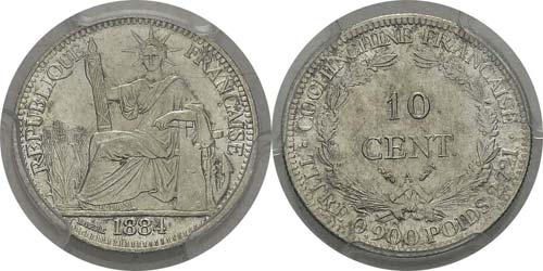 Cochinchine
10 cent. - 1884 A ... 