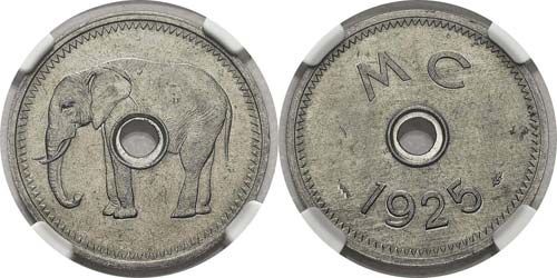 Congo (Moyen Congo) 
Monnaie à ... 
