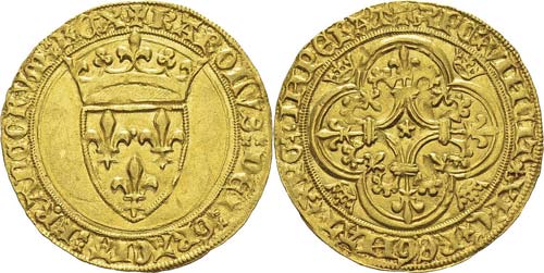 France
Charles VI (1380-1422)
Ecu ... 