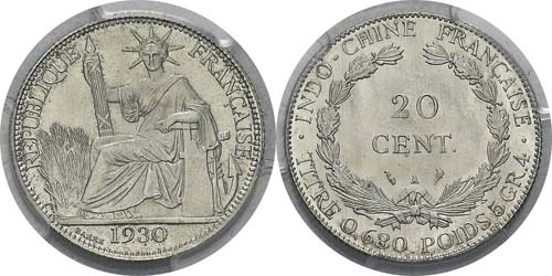 Indochine
20 cent. - 1930 A Paris. ... 
