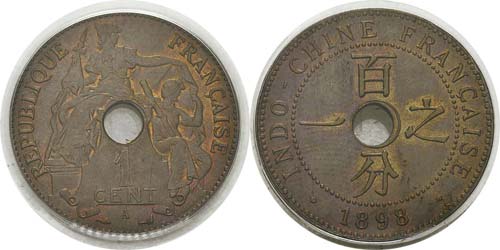 Indochine
1 cent. - 1898 A ... 