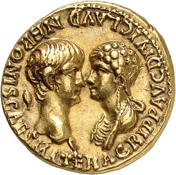 Néron (54-68) et Agrippine Aureus ... 