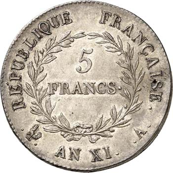 France Consulat (1799-1804)  5 ... 