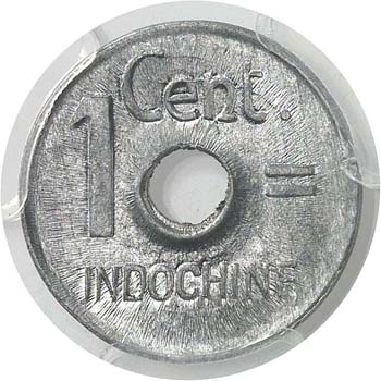 Indochine 1 cent. aluminium - 1943 ... 