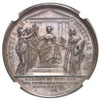 Russie Anna (1730-1740)  Médaille ... 