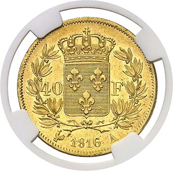 Louis XVIII (1814-1824)  40 francs ... 