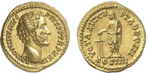 71-Antonin le Pieux (138-161)
Aureus - Rome ... 