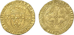 282-France
Charles VII (1422-1461)
Ecu dor ... 