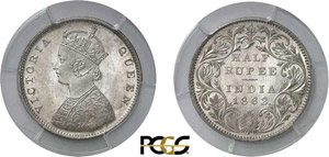 512-Inde
Victoria (1837-1901)
1/2 roupie - ... 