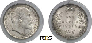 516-Inde
Edward VII (1901-1910)
1 roupie - ... 