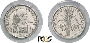 549-Indochine
Essai en nickel de la 20 cent. ... 