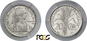 550-Indochine
Essai en nickel de la 20 cent. ... 