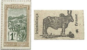 625-Madagascar
1 franc / Iraimbilanja - Non ... 