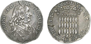 647-Monaco
Honoré II (1604-1662)
Ecu de 60 ... 