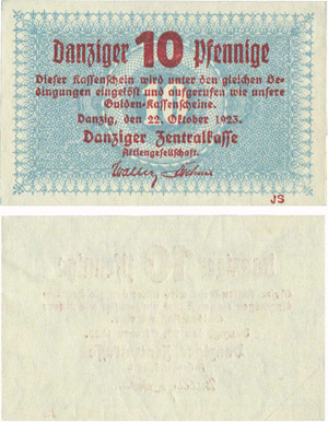 681-Pologne - Danzig
10 danziger pfennige - ... 