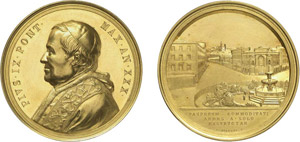 855-Vatican
Pie IX (1846-1878)
Médaille en ... 