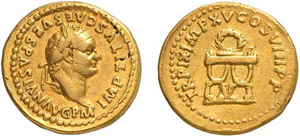 55-Titus (79-81) Aureus - Rome (80) - Av. : ... 